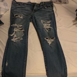 American Eagle distressed jegging crop jeans size 20 long
